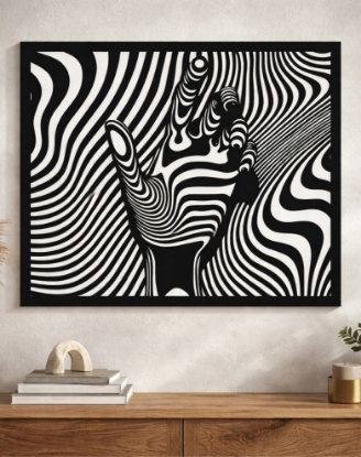 Picture of The Morphing Hand 3D Optical Illusion Metal Wall Art