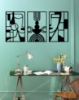 Picture of Picasso-Inspired Cubism Faces Triptych Metal Wall Art