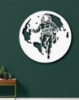 Picture of The Orbital Drift Astronaut & Earth Metal Wall Art
