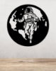 Picture of The Orbital Drift Astronaut & Earth Metal Wall Art