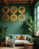 Picture of Avengers Icons 6-Piece Circular Metal Wall Art Set