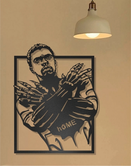 Picture of Black Panther Wakanda Forever Tribute Metal Wall Art