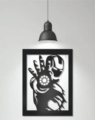 Picture of Iron Man Repulsor Blast Framed Metal Wall Art