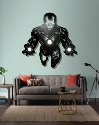Picture of Iron Man Flight Mode LED Backlit Metal Wall Art
